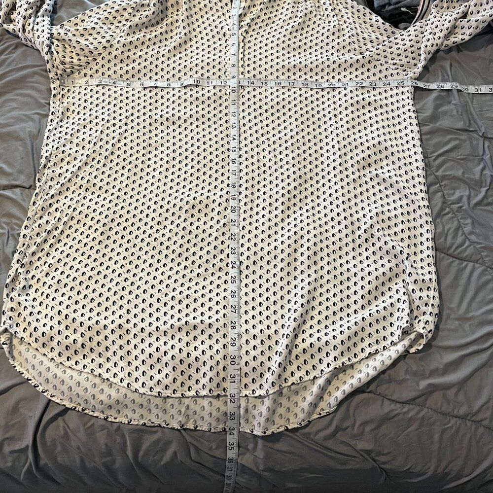 Women's H&M Black & White LS Dress, Size 12 - Picture 7 of 8